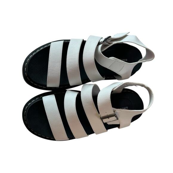 Sincerely Jules Daring Chunky Sole Women’s Sandals Size 7.5 Platform White - Picture 1 of 8